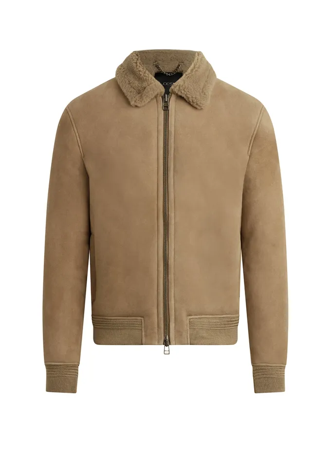 Jackets Outerwear Joe8217s Jeans Men SHEARLING FLIGHT JACKET Mushroom