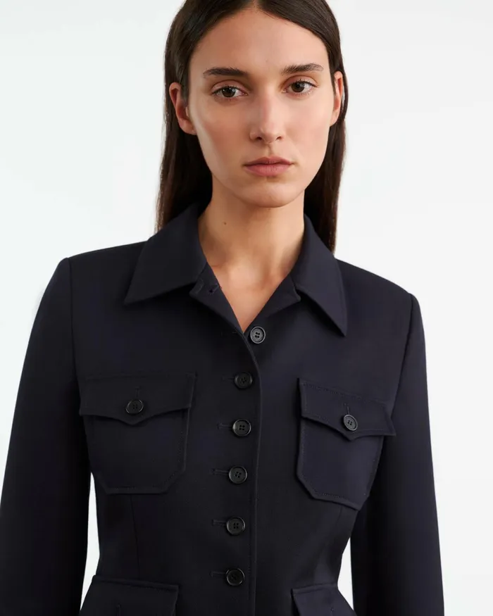 JAMISON JACKET Midnight Women Nili Lotan Jackets and Blazers