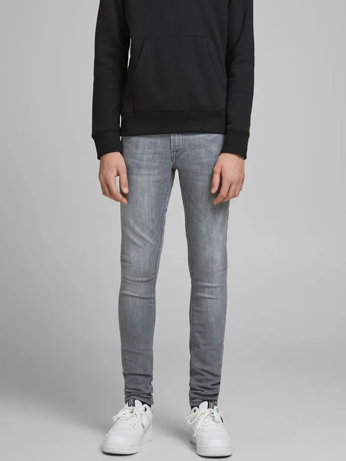 Jeans JACK and JONES Junior BOYS DAN ORIGINAL AM 227 SKINNY FIT JEANS Grey Grey Denim Jeans JACK and JONES Junior BOYS DAN ORIGINAL AM 227 SKINNY FIT JEANS Grey Grey Denim