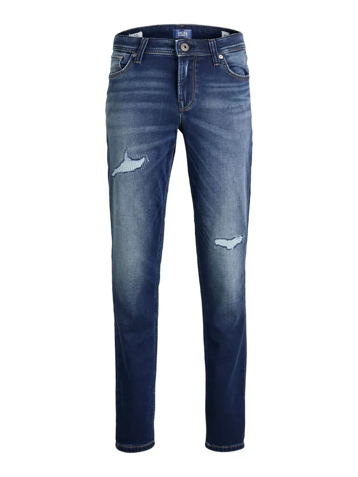 Jeans JACK and JONES Junior BOYS GLENN ORIGINAL AM 213 SLIM FIT JEANS Blue Blue Denim