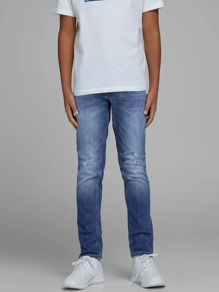 Jeans JACK and JONES Junior BOYS SLIMSTRAIGHT FIT JEANS Blue Blue Denim