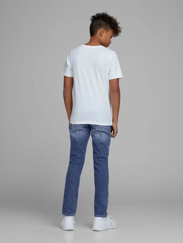 Jeans JACK and JONES Junior BOYS SLIMSTRAIGHT FIT JEANS Blue Blue Denim