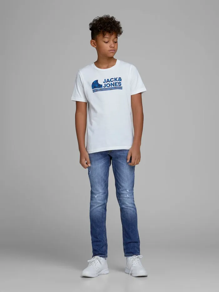 Jeans JACK and JONES Junior BOYS SLIMSTRAIGHT FIT JEANS Blue Blue Denim