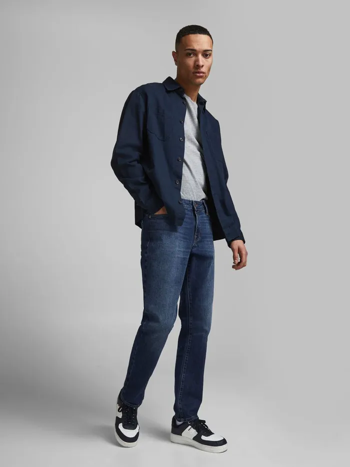 Jeans JACK and JONES Mens CLARK ICON AM 206 REGULAR FIT JEANS Blue Blue Denim