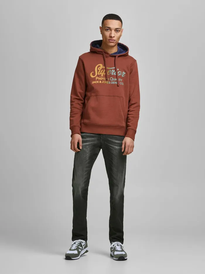 Jeans JACK and JONES Mens CLARK ICON BL 944 REGULAR FIT JEANS Grey Black Denim