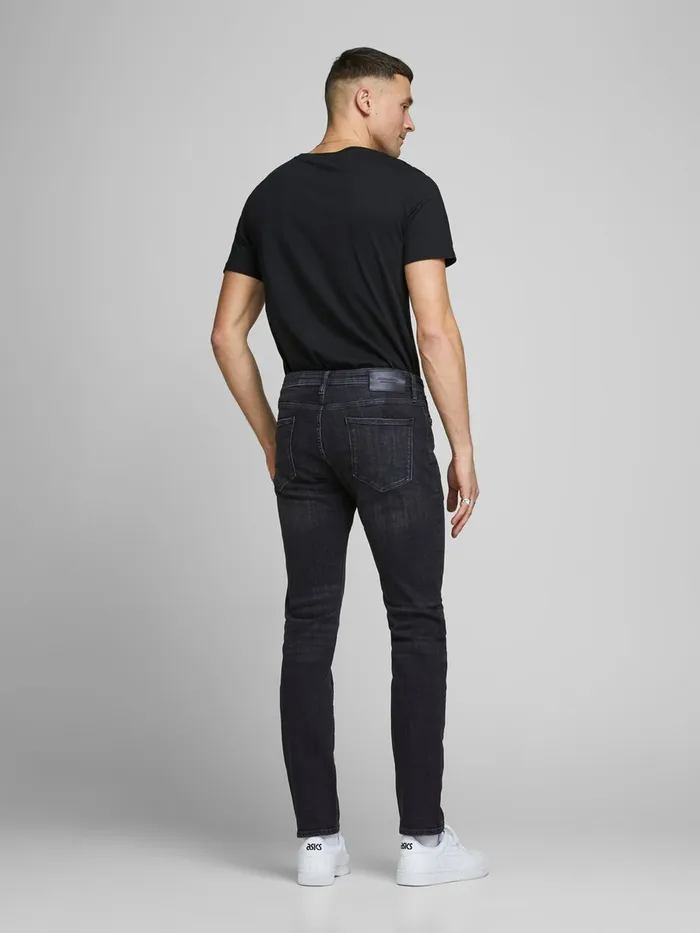Jeans JACK and JONES Mens GLENN FELIX AM 135 50SPS SLIM FIT JEANS Black Black Denim