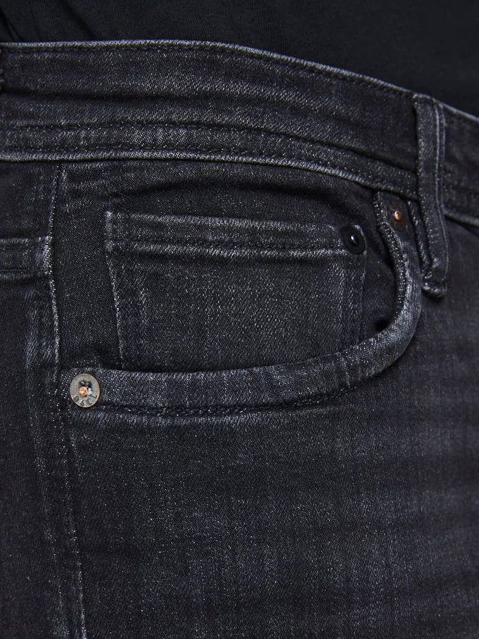 Jeans JACK and JONES Mens GLENN FELIX AM 135 50SPS SLIM FIT JEANS Black Black Denim
