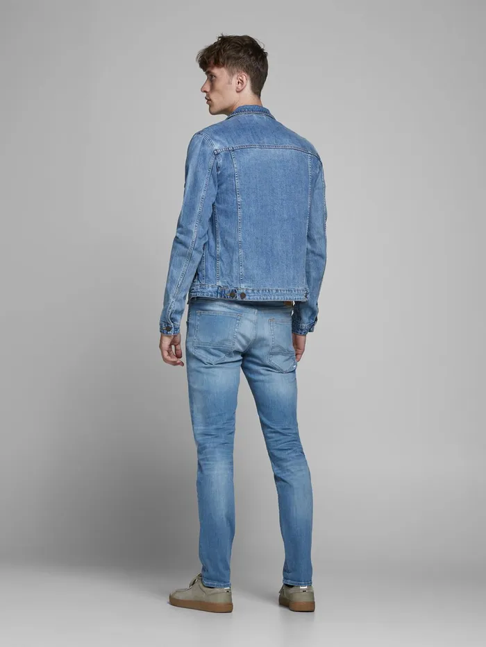 Jeans JACK and JONES Mens GLENN FOX AGI 404 50SPS SLIM FIT JEANS Blue Blue Denim