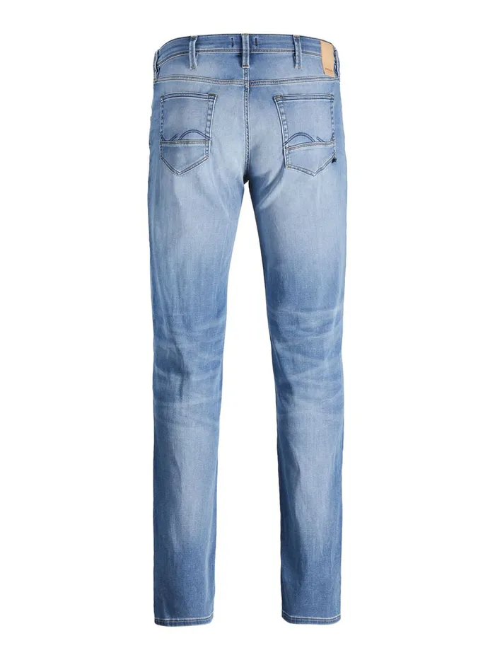 Jeans JACK and JONES Mens GLENN FOX JJ 241 PLUS SIZE SLIM FIT JEANS Blue Blue Denim