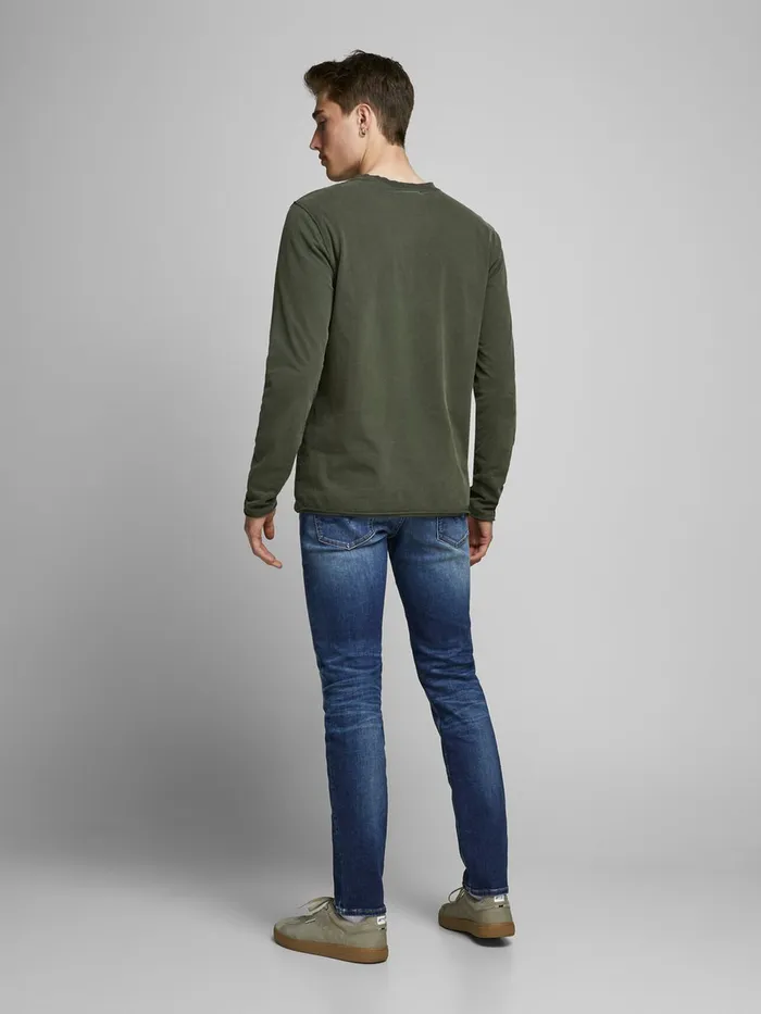 Jeans JACK and JONES Mens GLENN ORIGINAL JOS 206 PCW 50SPS SLIM FIT JEANS Blue Blue Denim