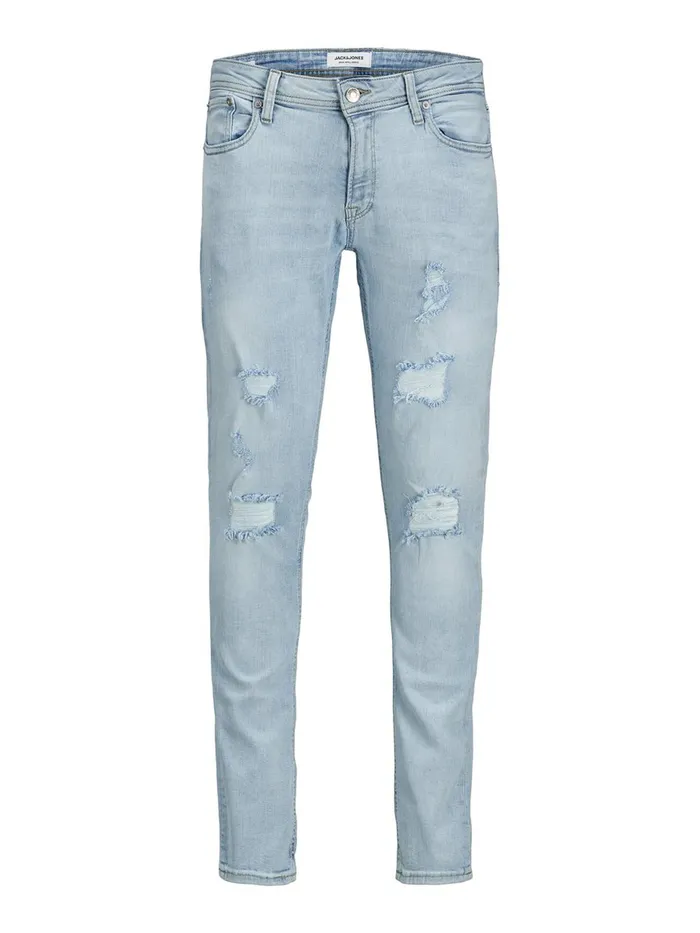 Jeans JACK and JONES Mens LIAM ORIGINAL AM 202 50SPS SKINNY FIT JEANS Blue Blue Denim