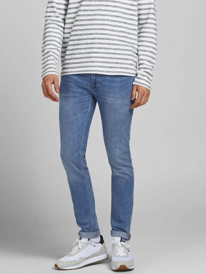 Jeans JACK and JONES Mens LIAM ORIGINAL AM 276 SKINNY FIT JEANS Blue Blue Denim Jeans JACK and JONES Mens LIAM ORIGINAL AM 276 SKINNY FIT JEANS Blue Blue Denim