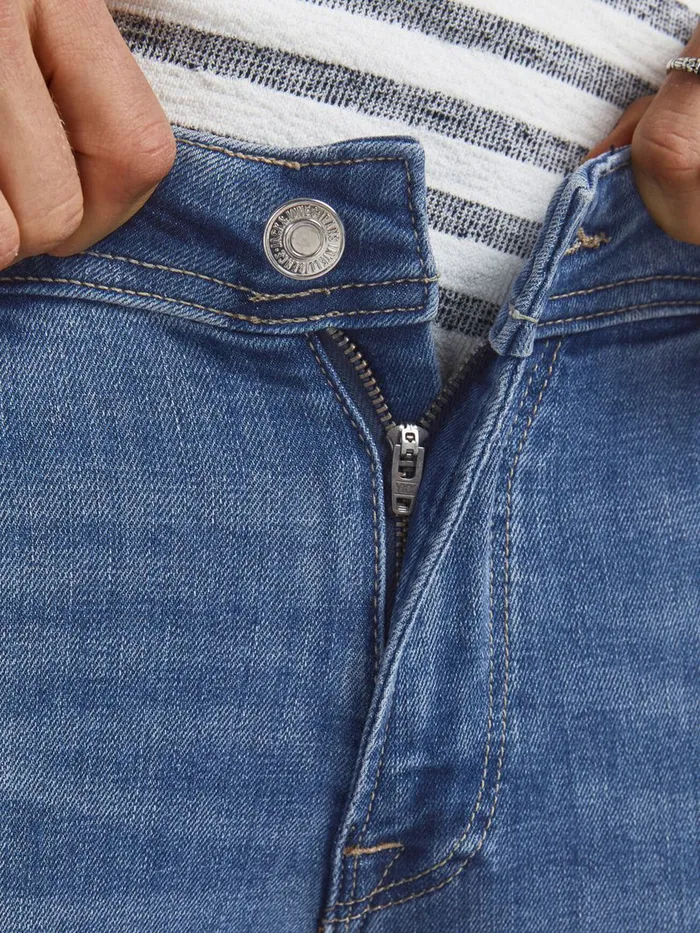 Jeans JACK and JONES Mens LIAM ORIGINAL AM 276 SKINNY FIT JEANS Blue Blue Denim