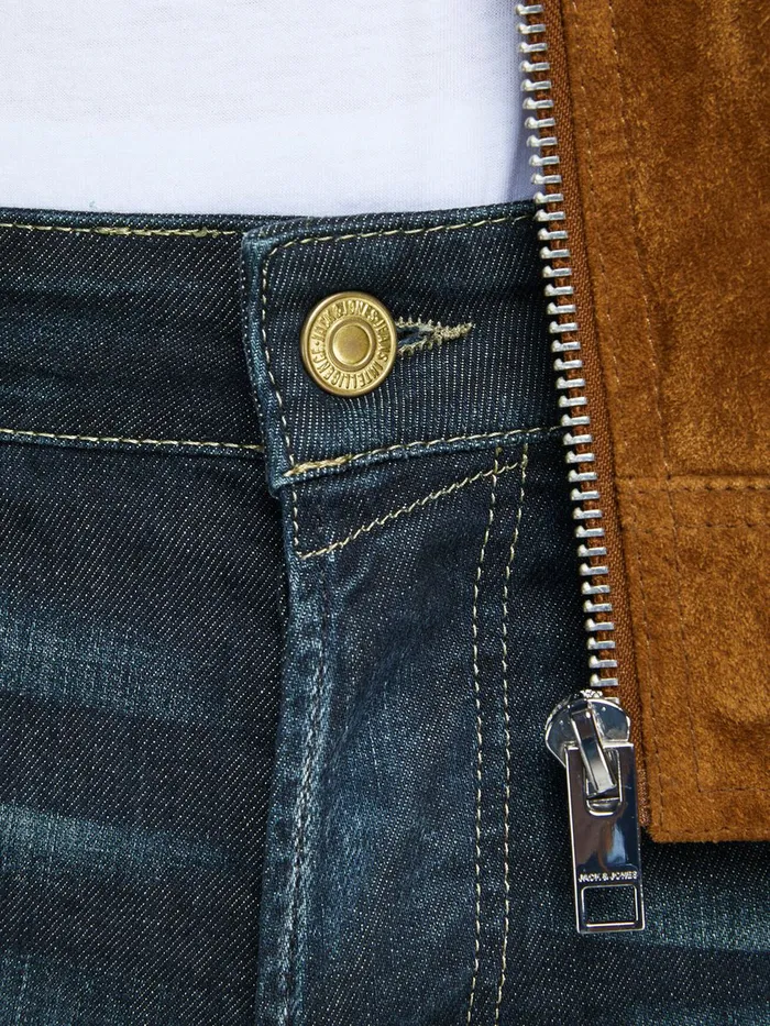 Jeans JACK and JONES Mens MIKE ICON JJ 173 COMFORT FIT JEANS Blue Blue Denim