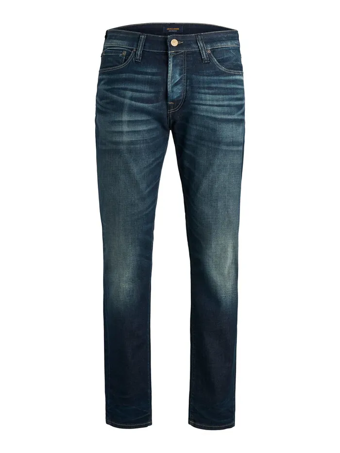 Jeans JACK and JONES Mens MIKE ICON JJ 173 COMFORT FIT JEANS Blue Blue Denim
