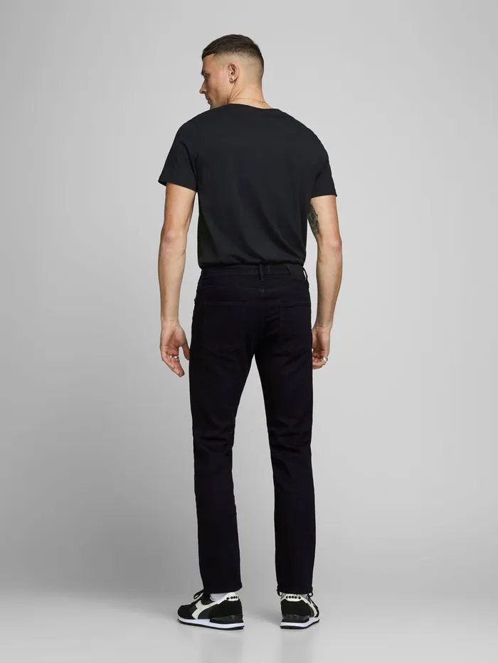 Jeans JACK and JONES Mens MIKE ORIGINAL AM 046 LID COMFORT FIT JEANS Black Black Denim