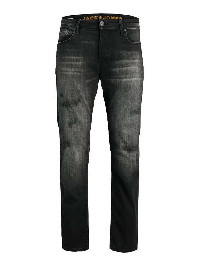 Jeans JACK and JONES Mens MIKE ORIGINAL JOS 143 50SPS COMFORT FIT JEANS Black Black Denim
