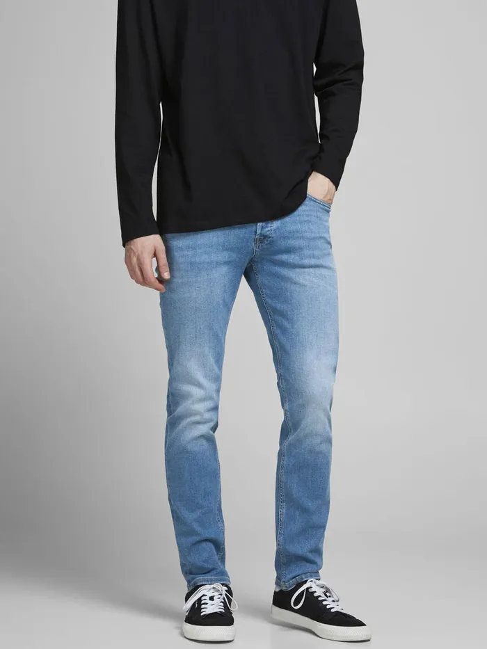 Jeans JACK and JONES Mens TIM ORIGINAL AM 786 SLIMSTRAIGHT FIT JEANS Blue Blue Denim Jeans JACK and JONES Mens TIM ORIGINAL AM 786 SLIMSTRAIGHT FIT JEANS Blue Blue Denim