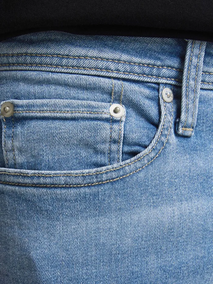 Jeans JACK and JONES Mens TIM ORIGINAL AM 786 SLIMSTRAIGHT FIT JEANS Blue Blue Denim