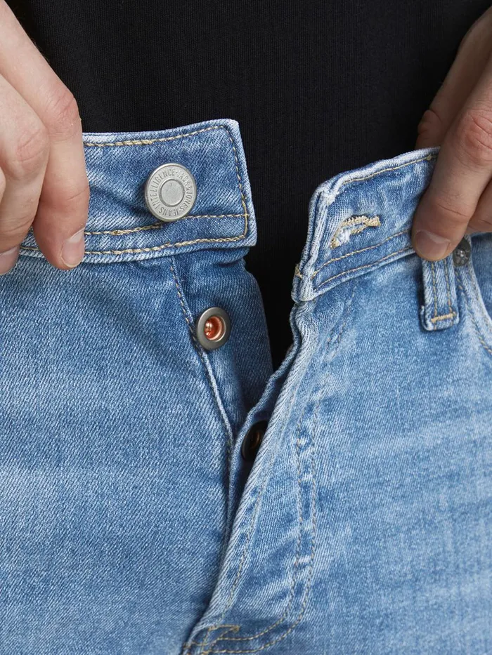 Jeans JACK and JONES Mens TIM ORIGINAL AM 786 SLIMSTRAIGHT FIT JEANS Blue Blue Denim