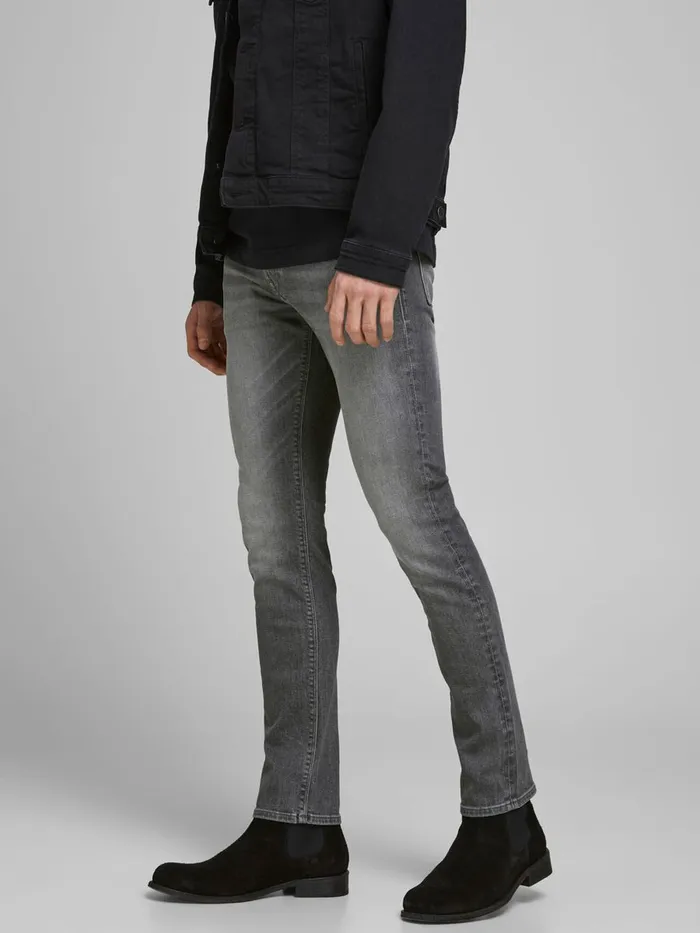 Jeans JACK and JONES Mens TIM VINTAGE AM 606 SLIMSTRAIGHT FIT JEANS Grey Grey Denim Jeans JACK and JONES Mens TIM VINTAGE AM 606 SLIMSTRAIGHT FIT JEANS Grey Grey Denim