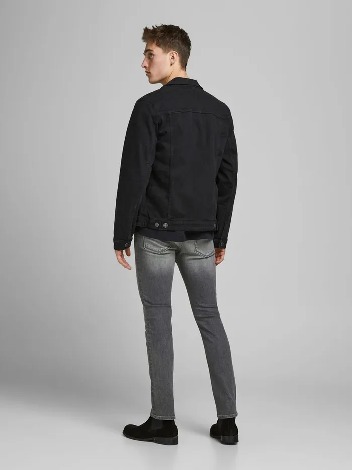 Jeans JACK and JONES Mens TIM VINTAGE AM 606 SLIMSTRAIGHT FIT JEANS Grey Grey Denim
