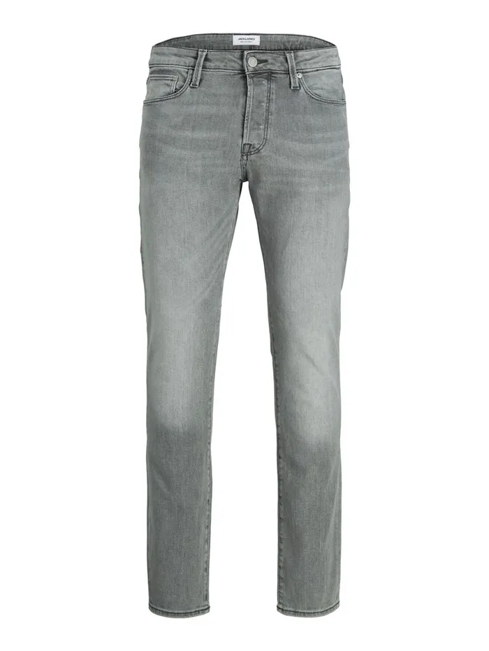 Jeans JACK and JONES Mens TIM VINTAGE AM 606 SLIMSTRAIGHT FIT JEANS Grey Grey Denim