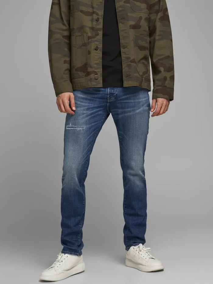 Jeans JACK and JONES Mens TIM VINTAGE CJ 305 SLIMSTRAIGHT FIT JEANS Blue Blue Denim Jeans JACK and JONES Mens TIM VINTAGE CJ 305 SLIMSTRAIGHT FIT JEANS Blue Blue Denim