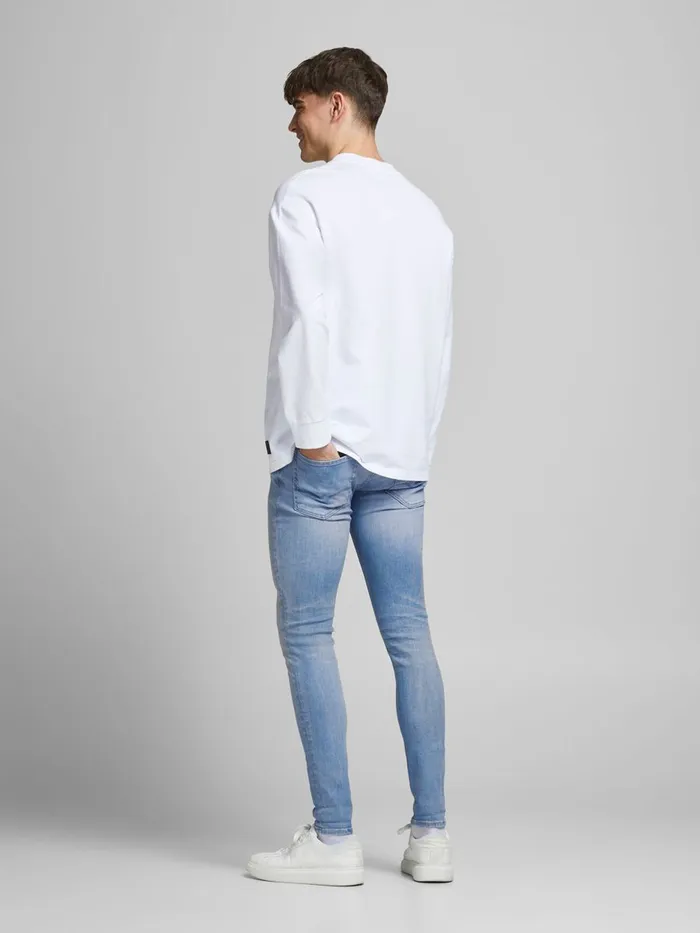 Jeans JACK and JONES Mens TOM ORIGINAL JOS 810 SKINNY FIT JEANS Blue Blue Denim