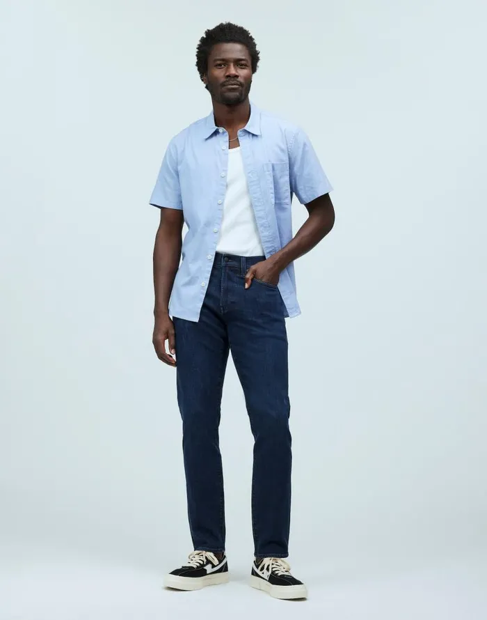 Jeans Men Madewell Athletic Slim Jeans COOLMAX Denim Edition Chapman Wash