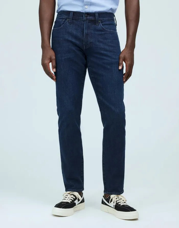Jeans Men Madewell Athletic Slim Jeans COOLMAX Denim Edition Chapman Wash
