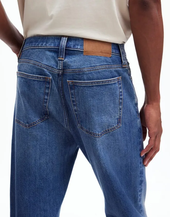 Jeans Men Madewell Relaxed Taper Jeans Dawning Wash