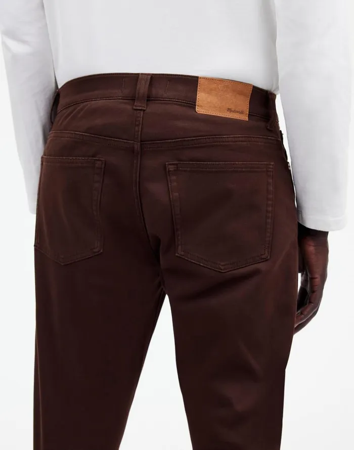 Jeans Men Madewell The Athletic Allday Slim Pant Dark Carob