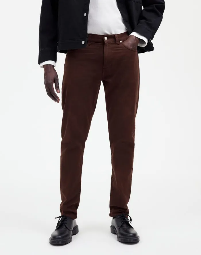 Jeans Men Madewell The Athletic Allday Slim Pant Dark Carob