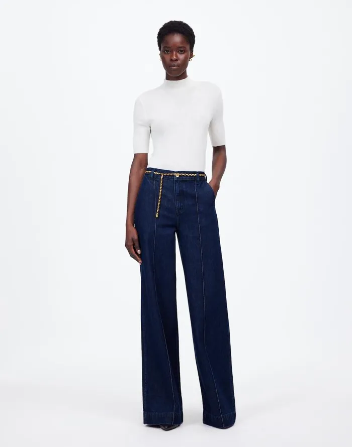 Jeans Women Madewell SuperwideLeg Trouser Jeans Landrum Wash