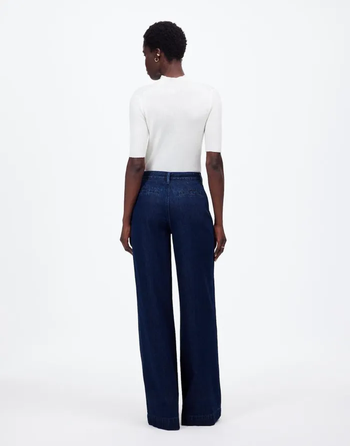 Jeans Women Madewell SuperwideLeg Trouser Jeans Landrum Wash