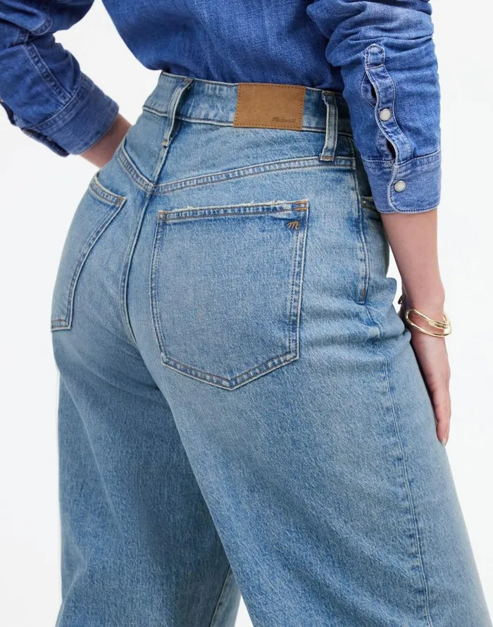 Jeans Women Madewell The Curvy Perfect Vintage WideLeg Jean Enmore Wash