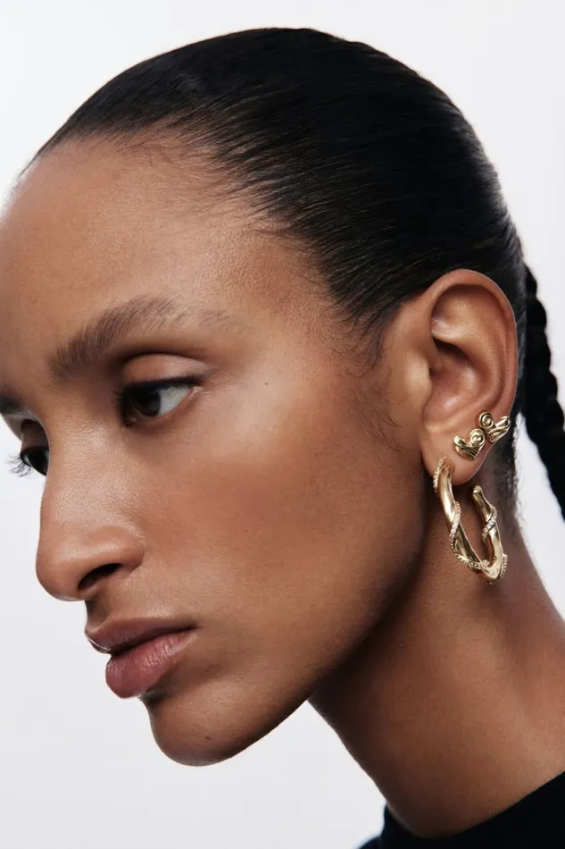 Jewelry Women Desigual Zalio Goldplated Crystal Earrings Materialfinishes