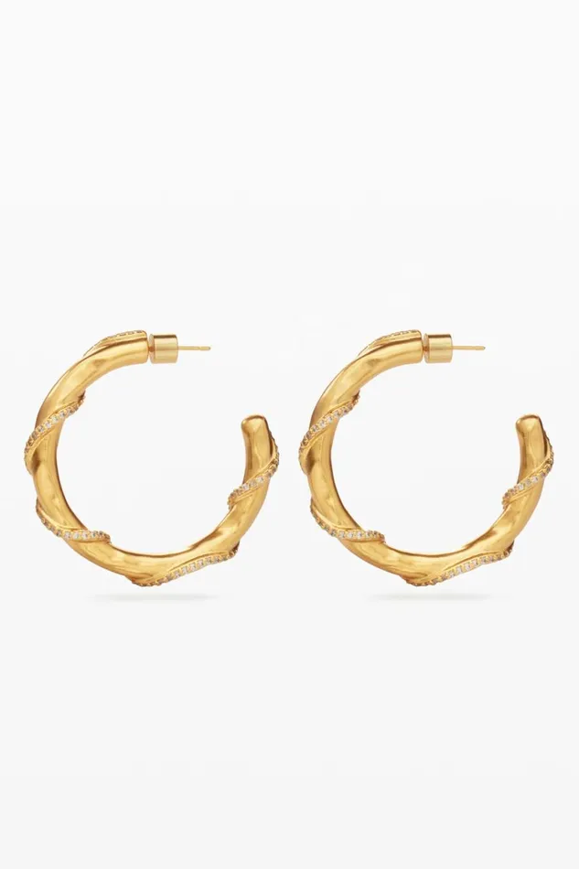 Jewelry Women Desigual Zalio Goldplated Crystal Earrings Materialfinishes