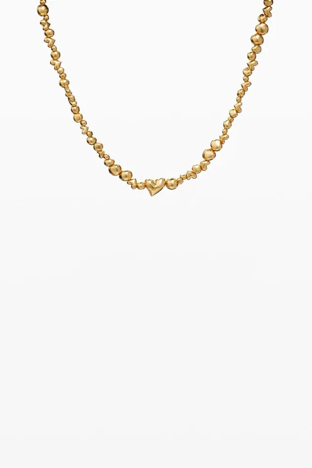 Jewelry Women Desigual Zalio Goldplated Heart Pendant Materialfinishes