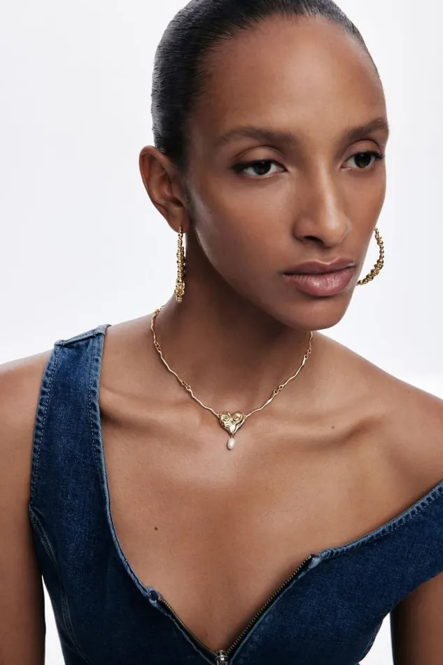 Jewelry Women Desigual Zalio Goldplated Pearl Pendant Materialfinishes