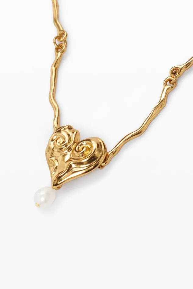 Jewelry Women Desigual Zalio Goldplated Pearl Pendant Materialfinishes
