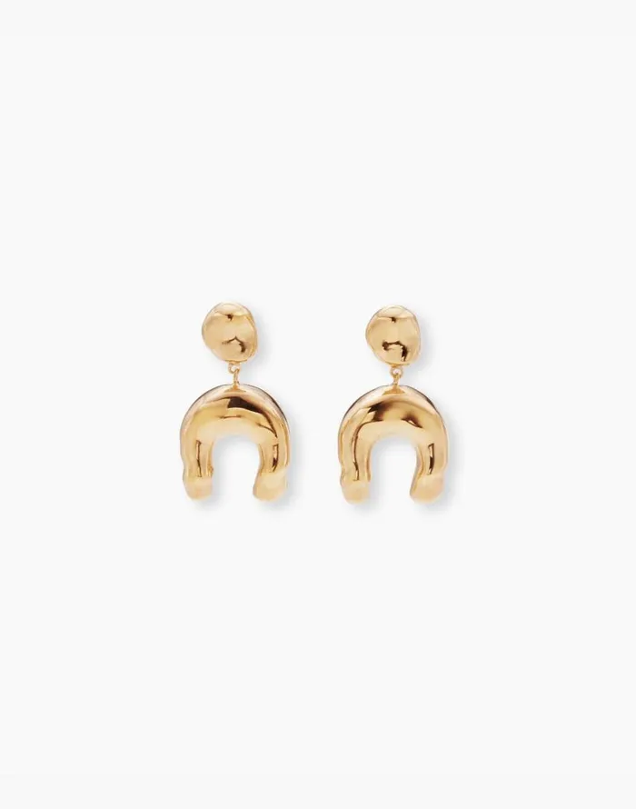 Jewelry Women Madewell AGMES Wishbone Earrings Gold