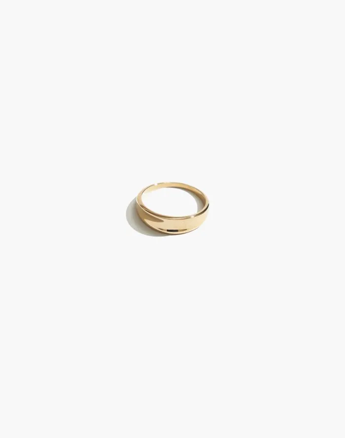 Jewelry Women Madewell Maslo Jewelry Crescent Ring Gold Gold
