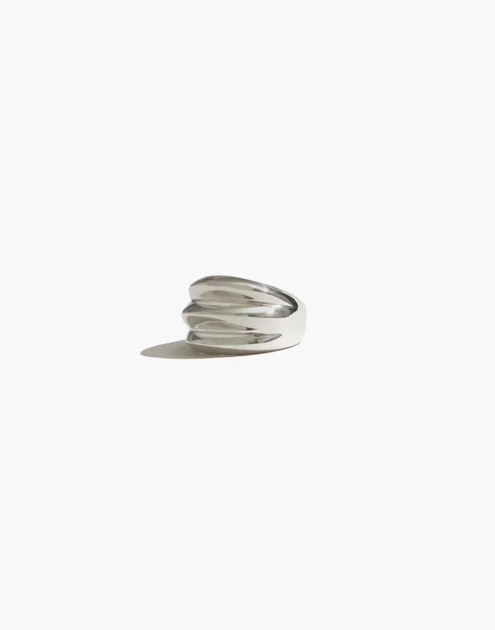 Jewelry Women Madewell Maslo Jewelry Triple Ring Sterling Silver Silver