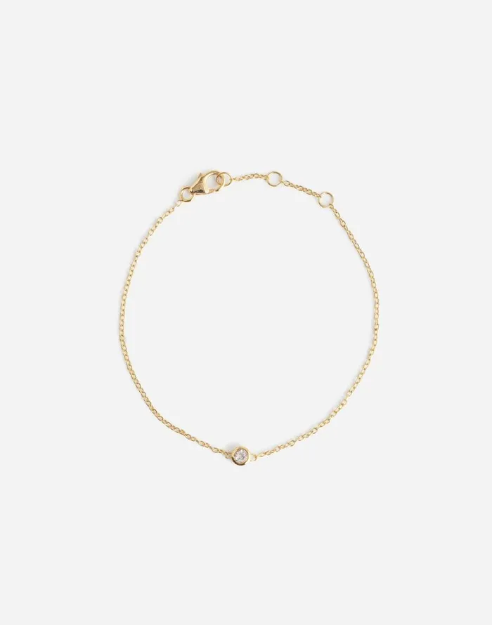 Jewelry Women Madewell Sara Patino Jewelry White Topaz Bracelet Gold