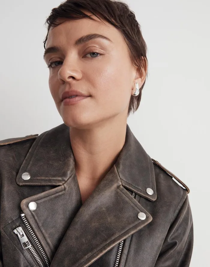 Jewelry Women Madewell Sculptural Droplet Statement Earrings Light Silver Ox
