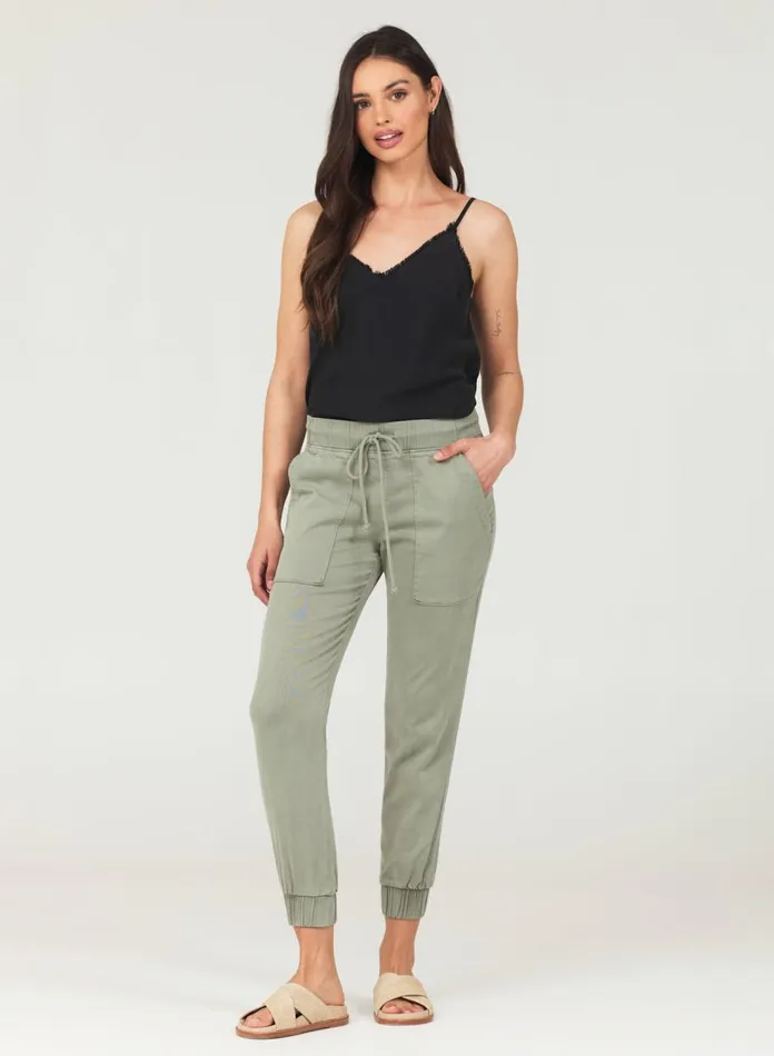 Joggers Women Bella Dahl Pocket Jogger 8211 Soft Army Joggers Women Bella Dahl Pocket Jogger 8211 Soft Army