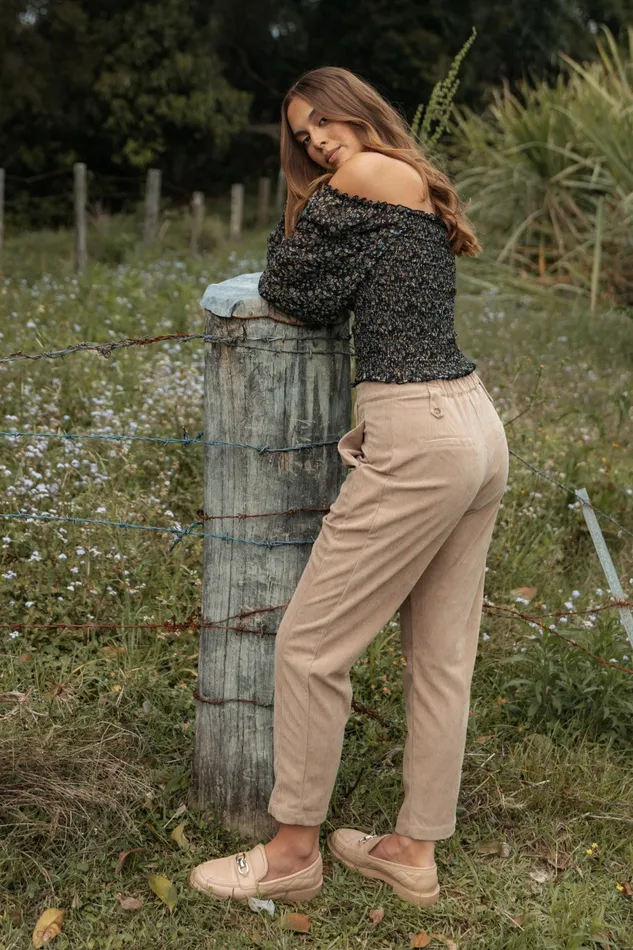 Jones Cord Pant Brown Pants Petal and Pup Women
