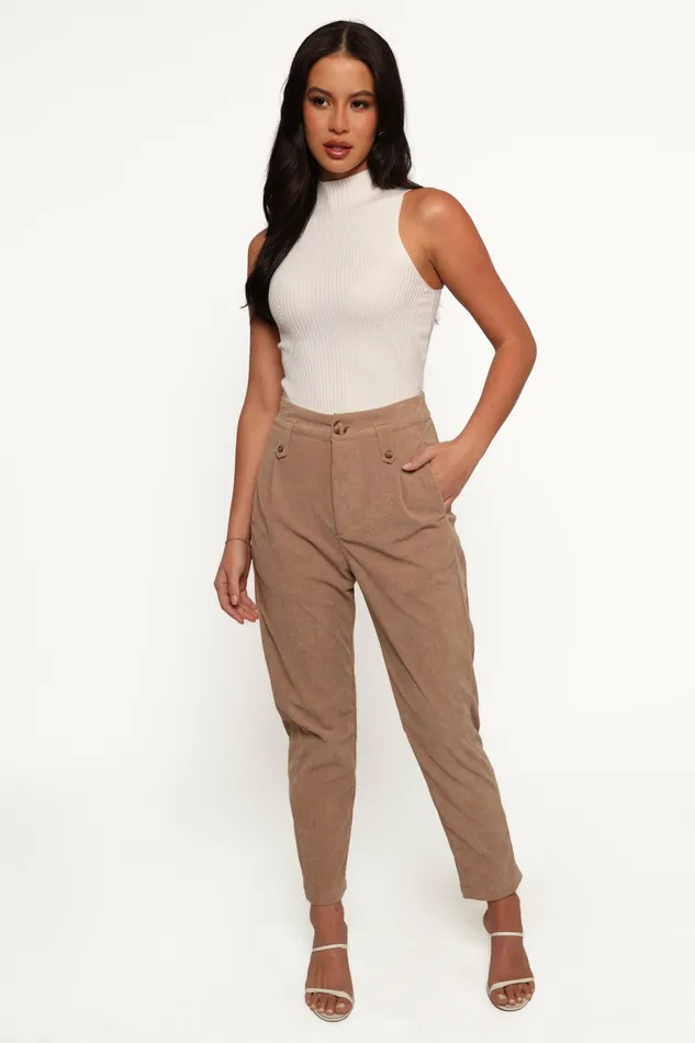 Jones Cord Pant Brown Pants Petal and Pup Women